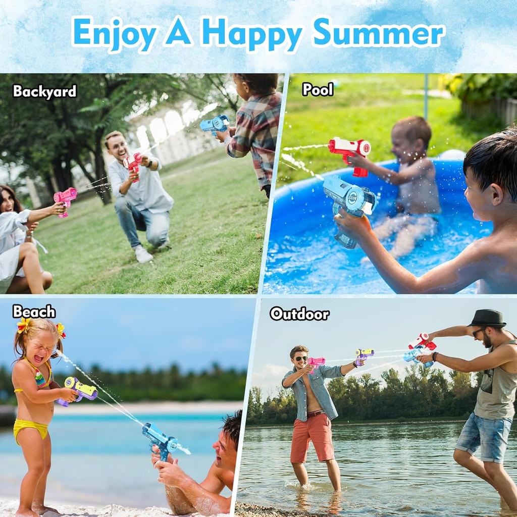 Безперервний Міні Водяний Пістолет Ручний Водяний Бластер Великої Місткості Літня Гра на Пляжі на Відкритому Повітрі Іграшка для Бою