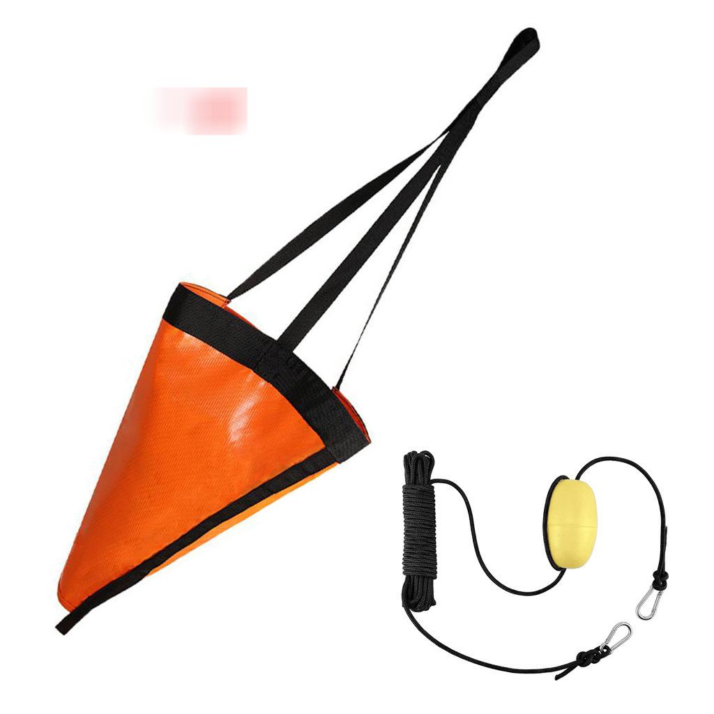 19”/24”/42”/53 Inch Drift Sock Sea Anchor Drogue with 30ft Kayak Tow Rope Line Buoy Ball for Fishing Boat Trolling Sock