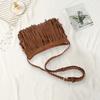 Women Tassel Shoulder Bag Large Capacity Retro Crossbody Bag Bohemian Fringe Messenger Bag for Daily Outings Work Travel