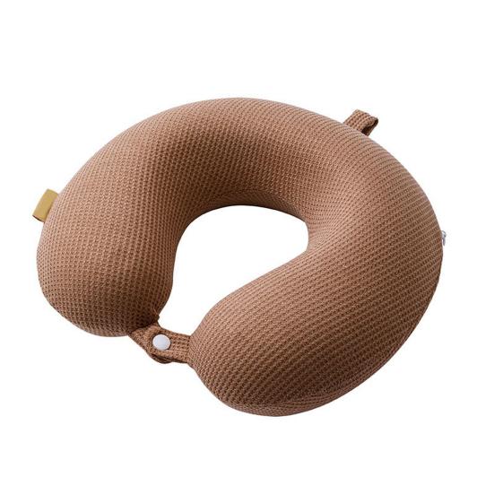 Reisepute Nakkestøttepute Ensfarvet Ekstra Myk Pustende Lindrer Tretthet Ergonomisk U-formet Nakkepute