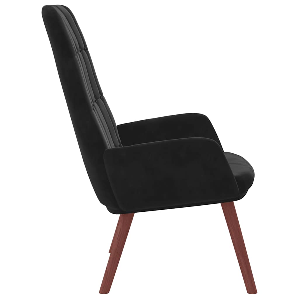 Relax Armchair Black Velvet