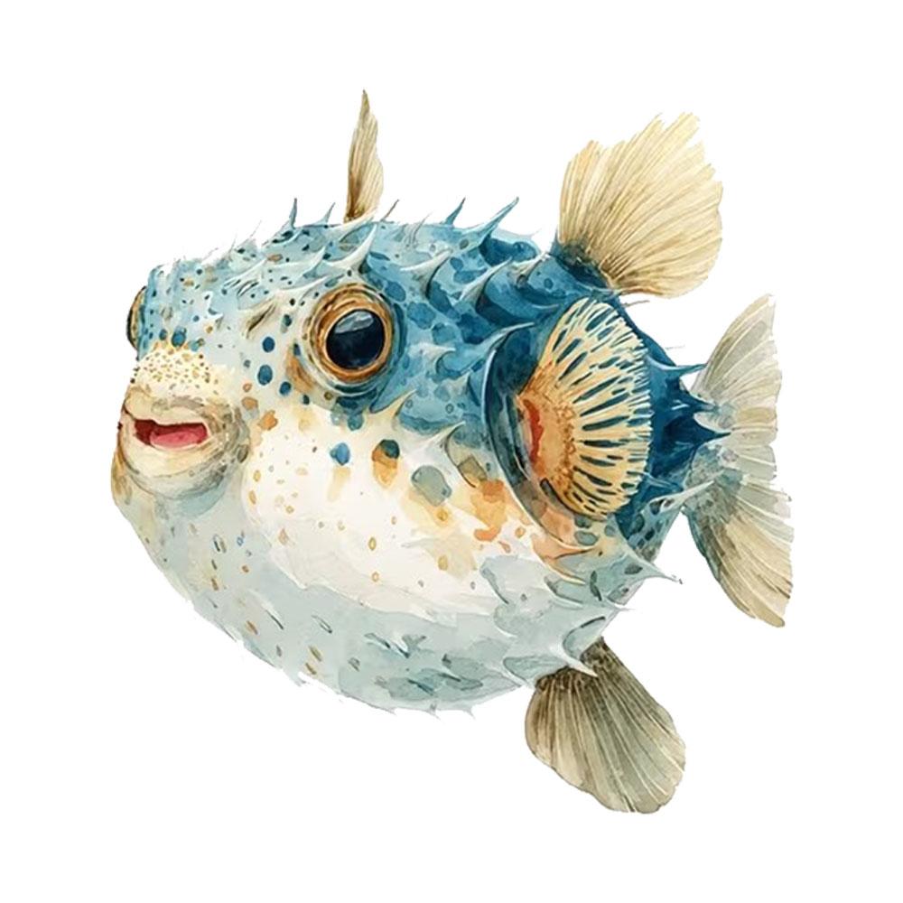 

QT2425#Funny Pufferfish Car Sticker, Suitable for Laptop, Car, Truck, Van, SUV, Motorcycle, Bumper, Window 15cm-longest side