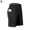 High Performance Men's Compression Shorts With Pocket - Quick Dry Breathable Stretchy Base Layer For Cycling Sports Gym