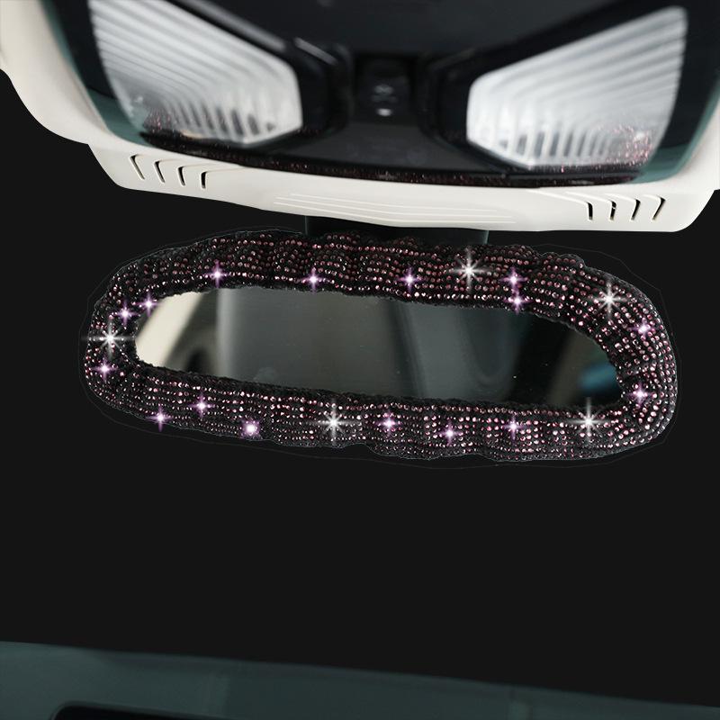 Rhinestone Full Diamond Rearview Mirror Cover for Cars