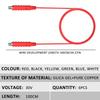 6Pcs Magnetic Test Leads 30V AC/5A 20AWG Low Voltage Magnetic Jumper Silicone Jumper Test Wire Sensors Switches Testing Lead