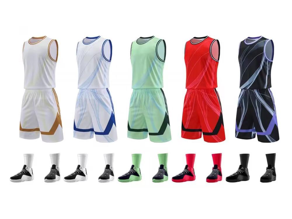 Men's Quick-Dry Breathable Basketball Team Uniform Set