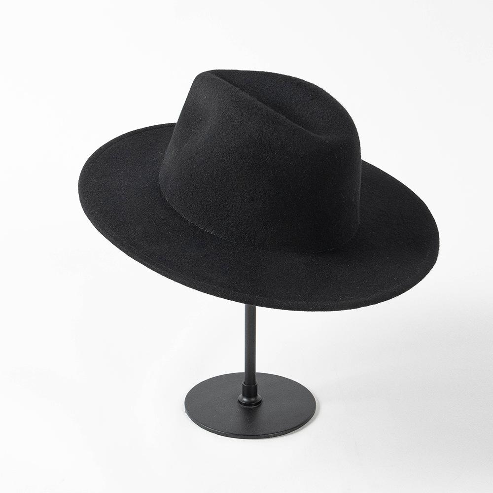 Winter British Wool Felt Cm Big Head Circumference Fedoras Hat Men Women Leisure Panamjazz Hat