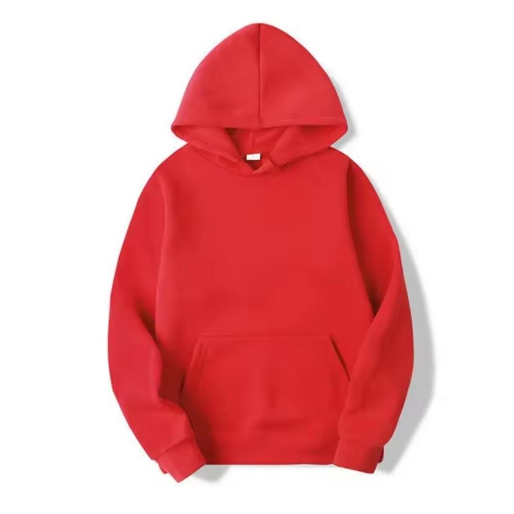 Plain Fleece Men's Hooded Fashion Sweatshirt Unisex White Black Hooded Sports Casual Sweater
