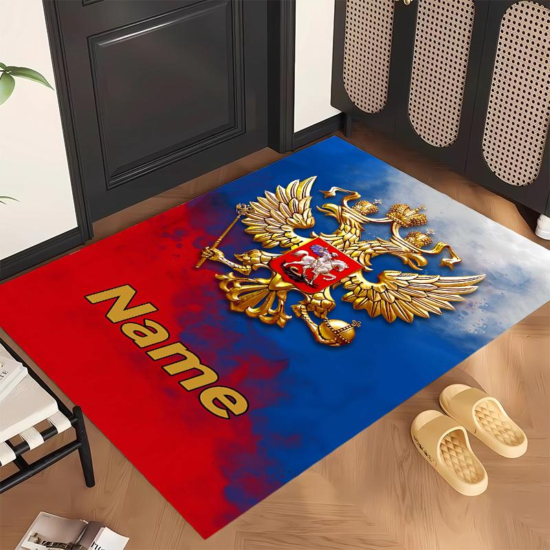 Russian double-headed eagle (5) Personalized name Office Carpet Stylish Decor for Living Room Bedroom Kitchen