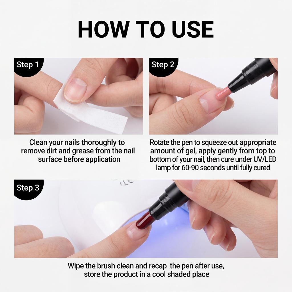 6 Color DIY Nail Art Pens High Pigment Vibrant Shades Easy To Use For Nail Design Safe Nail Decor Waterproof Nail Polish Pen Kit