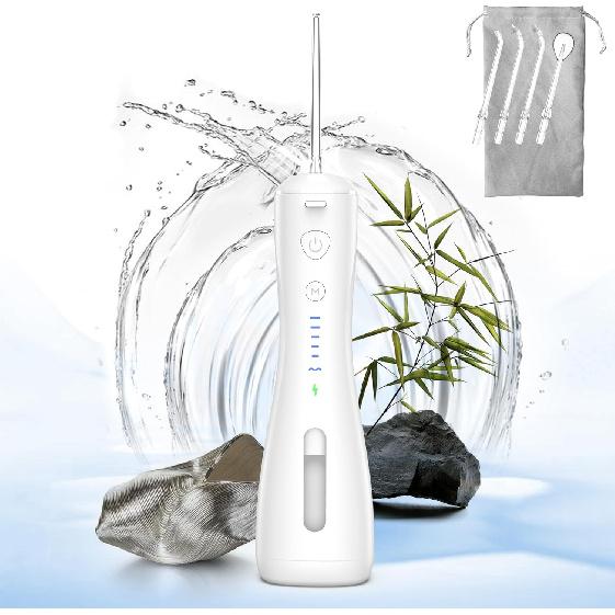Water Flosser [Dental Cordless Portable] 6 Modes & IPX7 Waterproof Rechargeable Oral Irrigator Water Teeth Cleaner Floss Pick, Home Use WaterFlossers