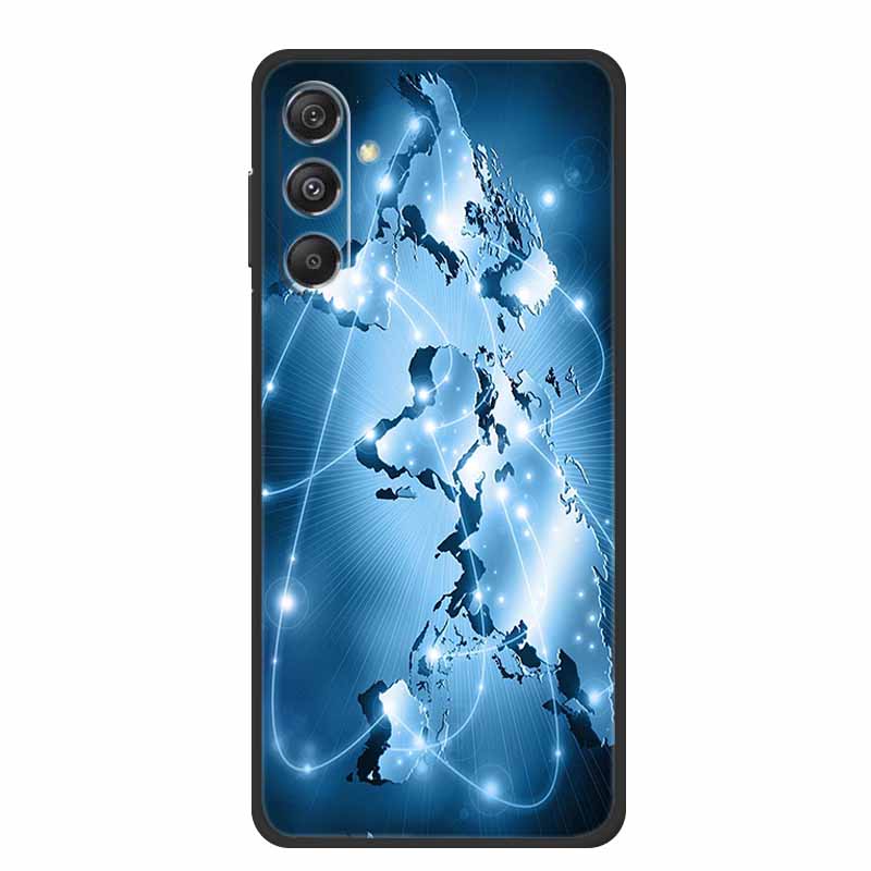 Funda For Samsung A17 Back Cover Case Fashion Black Silicone TPU Soft Phone Case For Samsung Galaxy A17 2025 Case A 17 Coque Bag