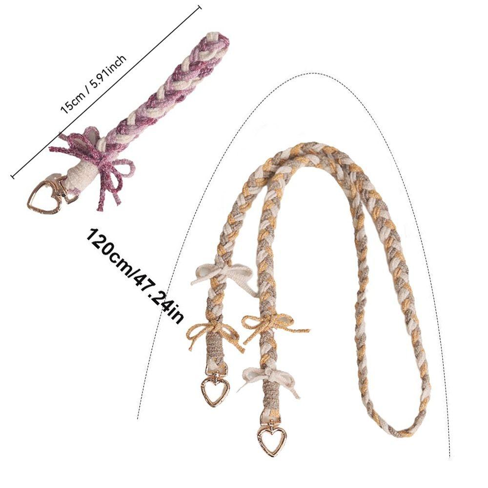 Handmade Phone Lanyard Weaving Crossbody Bag Strap Cute Phone Wrist Strap