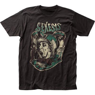 Genesis Charisma Herren T-Shirt Rock and Roll Musik Klassisches Band-T-Shirt Neu Schwarz