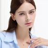 [LeShop] 14K Line Clover Necklace (Gold Plated)_LJ5316BRN