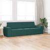 Dark Green Sofa Bed 245 X 78 X 77 Cm Fabric