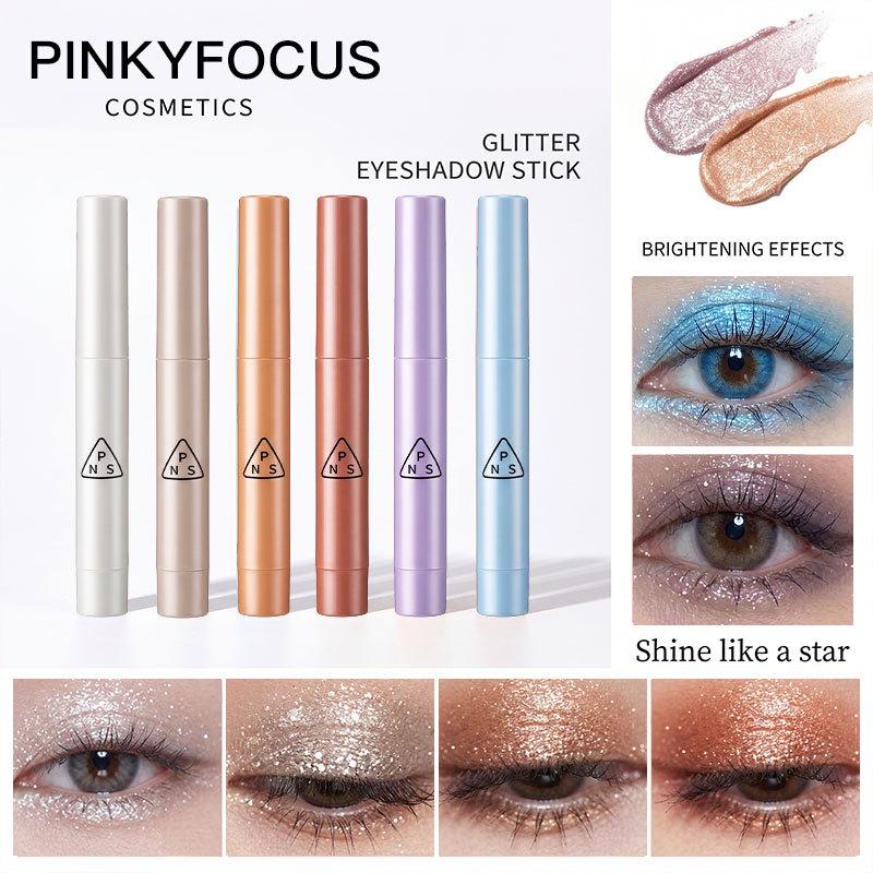 Star Diamond Waterproof Glitter Eyeshadow Stick - Long-lasting, Sweatproof, Pearl Shine.