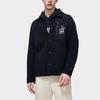 FILA Original Series Printed Letter Zipper Hoodie Jacket Men jackets Black F11M319502F-BK