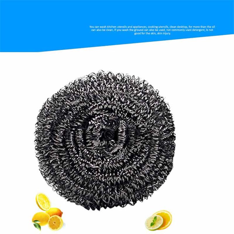 22g/pc Stainless Steel Wire Ball Brush for Dishes Pots Pans Cleaning Scrubbers Household Kitchen Dishwashing Tools Clean Brushes