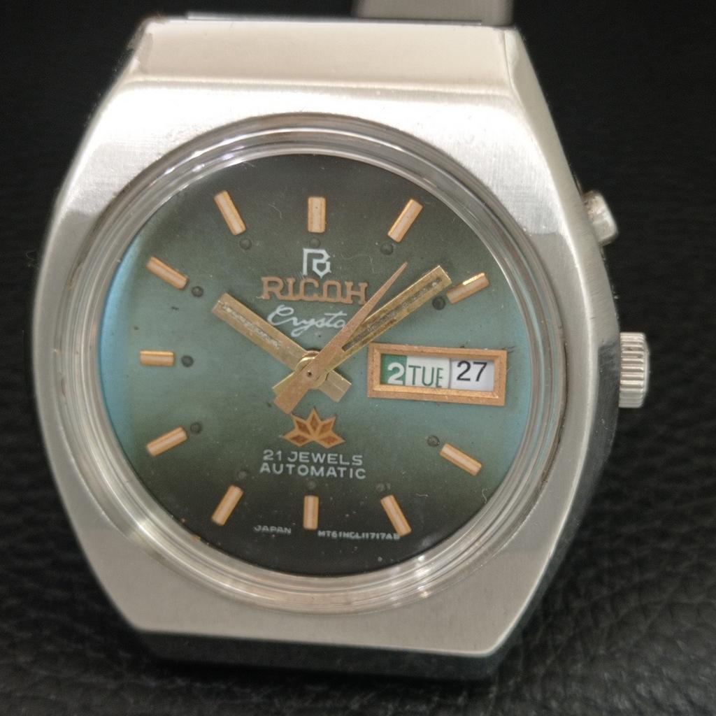 VINTAGE RICOH R31 AUTOMATIC JAPAN MENS ORIGINAL DIAL WATCH a709437-1