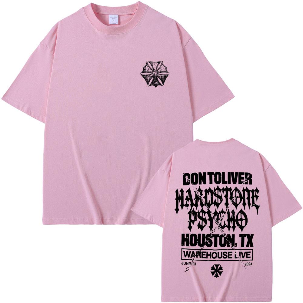 Rapper Don Toliver Hardstone Psycho Album Graphic T Shirt Men Hip Hop Oversized Gothic T-shirt Men's Vintage Punk Rock Tshirt