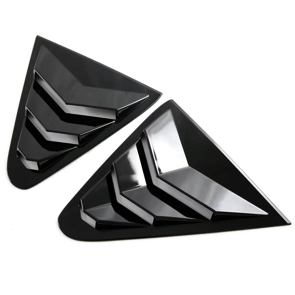 For Subaru Crosstrek 2024 ABS Plastic Rear Window Quarter Louver Scoop Cover Side Vent Trim Car Adhesive Accessories