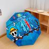 1 PC Automatic Folding Umbrella - Anime One Piece Pattern Portable Foldable Design With 8 Ribs Christmas Birthday Gifts