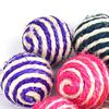 5PCS Pet Sisal Toy Playing Double Color Ball Scratch Catcher Fun Cats Toy