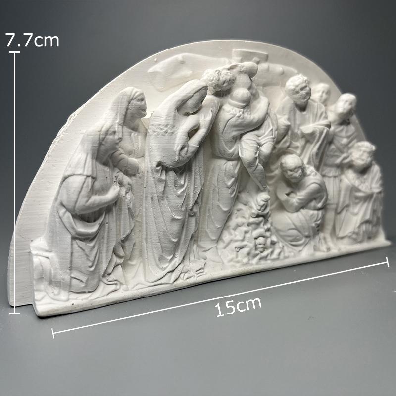 

Roman Figures Relief Stereoscopic Printmaking Arch Plaster Statue Desk Decoration Characters Sculpture Room Aesthetic Decor