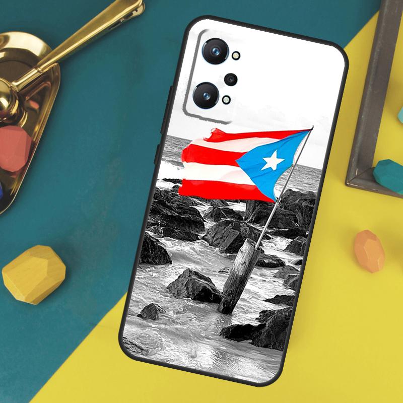 Puerto Rico Flag Case For Realme C53 C55 C67 C61 C75 C51 C21Y C25S GT 6 6T 5 GT7 Pro 10 11 12 13 14 Pro Plus