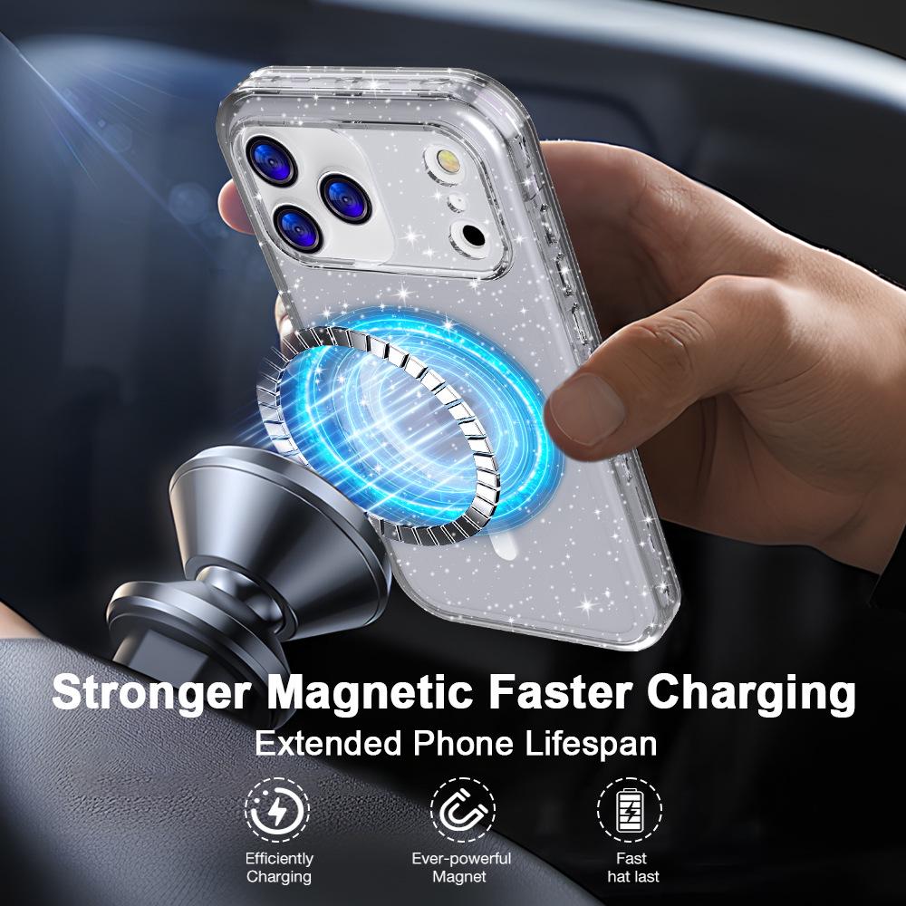 Apple iPhone 17 Pro Max Magnetic Stand Anti-fall Protective Case