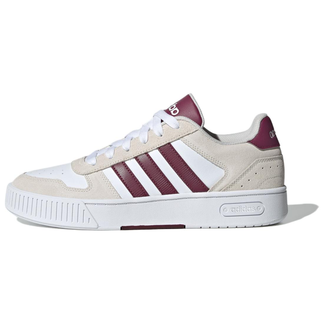 

Adidas Neo D-Pad Leather Comfortable Lightweight Non-Slip Wear-Resistant Low-Top Skate Shoes Unisex Sneakers White Brown JR8324 40