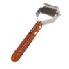 Pet Grooming Brush Stainless Steel Double Sided Dematting Deshedding Brush Dogs Shedding Tool with Wooden Handle