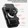 For Magsafe Magnetic Car Mount Ring Soft TPU + Hard PC 2-in-1 Phone Case For iPhone 17 Pro Max 15 13 12 14 16 Pro Max Back Cover