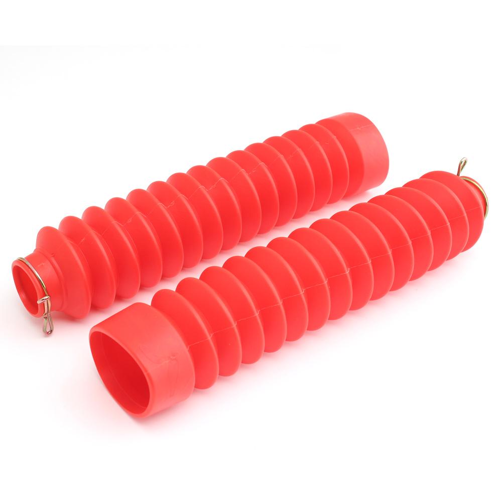 2PC Motorcycle Part Front Fork Cover Gaiters Gators Boot Shock Protector Dust Guard For Off Road Pit Dirt Bike Motocross Bicycle