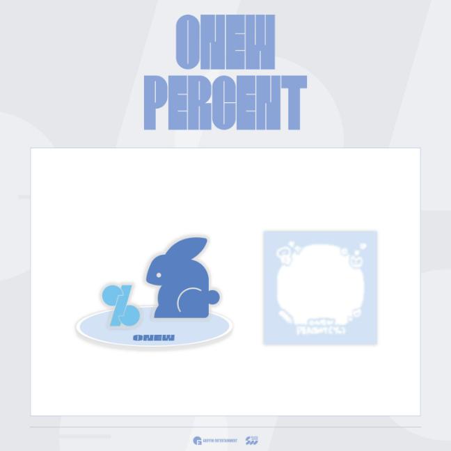 

Предзаказ ONEW POP-UP Store PERCENT Набор блокнот для заметок и подставка