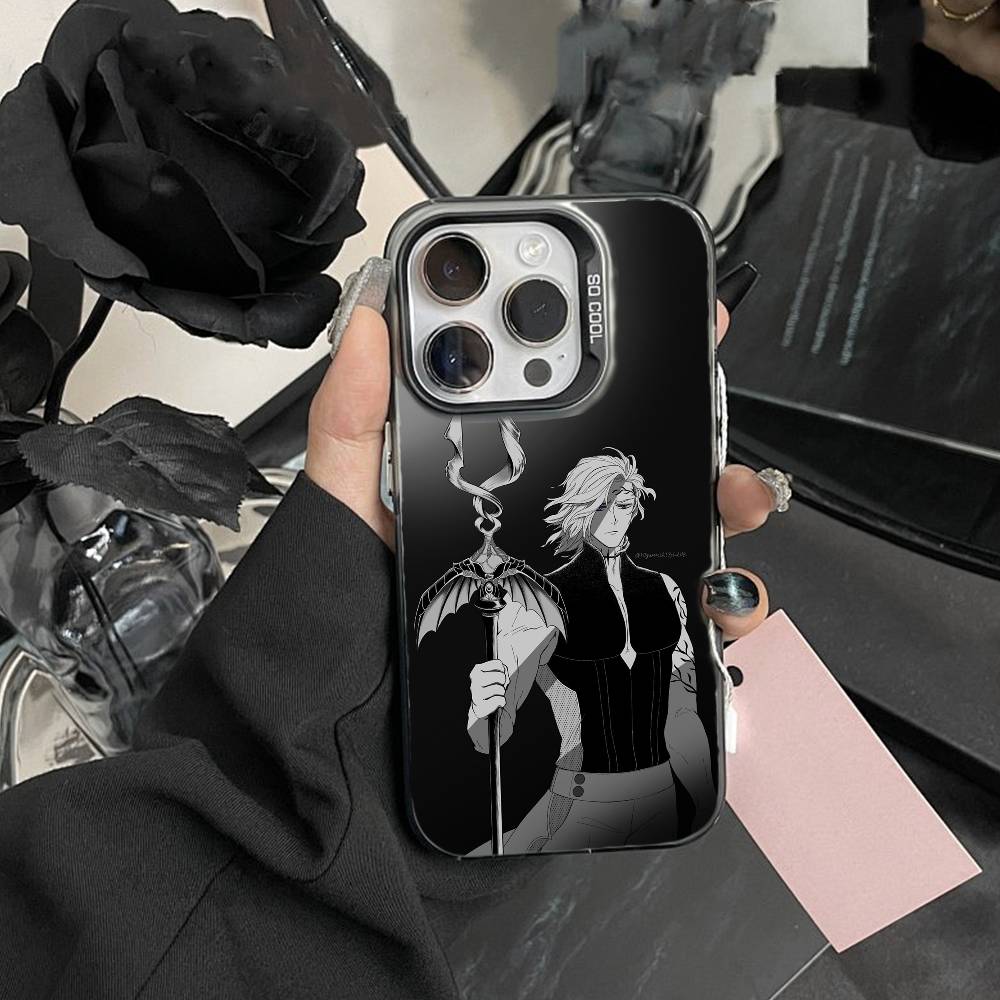 Record of Ragnarok Anime Handyhülle Für iPhone17, 16,15,14,13,12 Pro Max Schwarzes Candy Mat Stoßfestes Cover