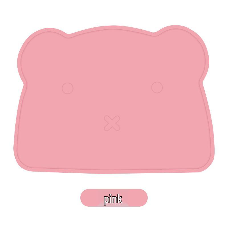 Große Silikon Cartoon Bär Rutschfeste Tischset - Kinder Hitzebeständiges & Leicht zu Reinigendes Pad