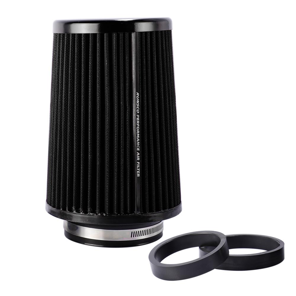 2.5inch 3inch 3.5inch High Flow Cold Cone Air Intake Filter Universal Car Air Filter Modification for Race Car 76MM/89MM/101MM