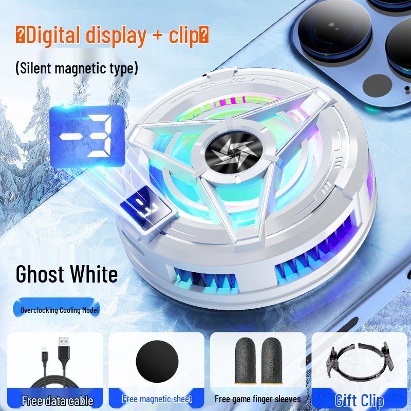 SL17 Gaming Phone Cooler: Semiconductor Suction Clip with Digital Display