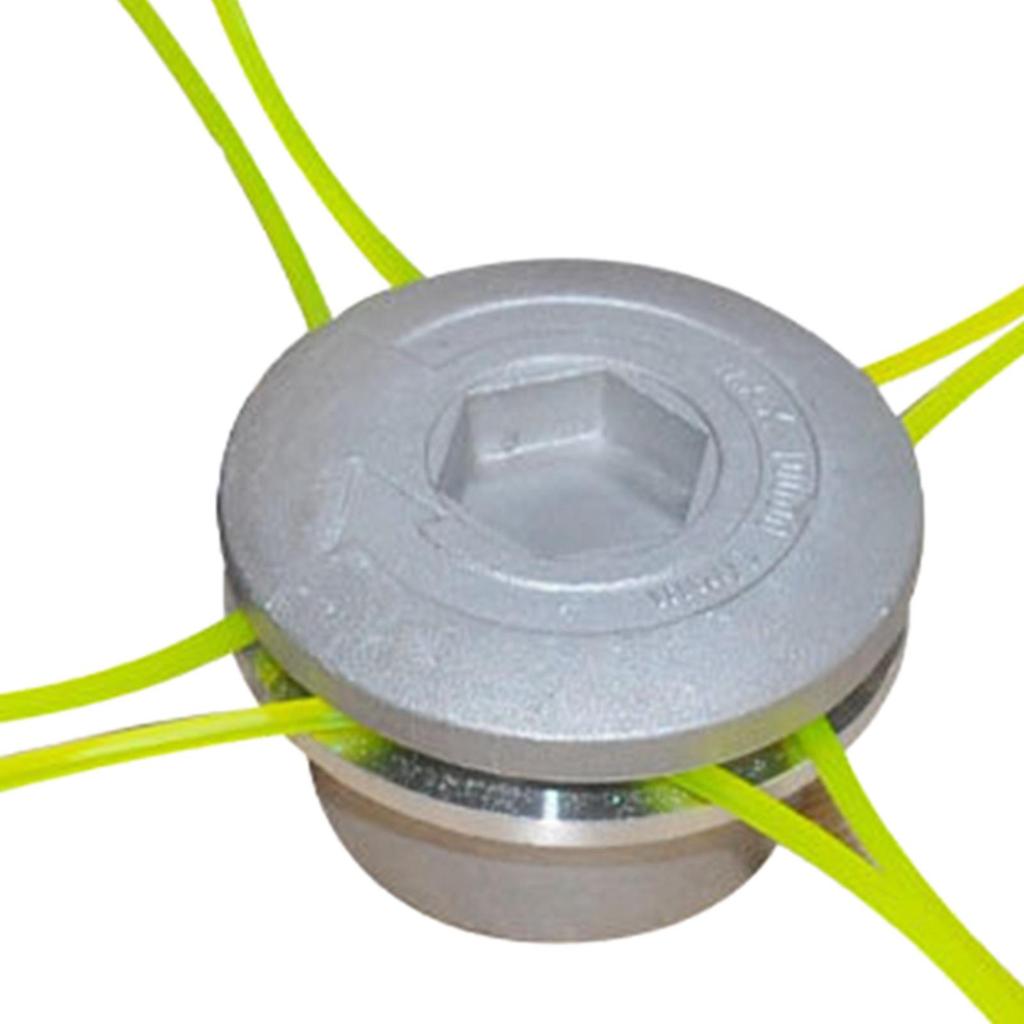Aluminium Trimmer Head Spool Set with 4 Mower Rope Replaces Compact Durable