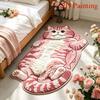 Easy to Clean Home Decor Carpet Anti-fouling Cartoon Carpet Funny Cat-Shaped Area Rug  Living Rooms