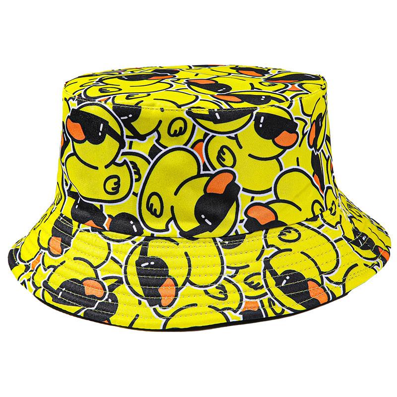 2024 Sommer Wende-Kühl-Entenmuster Outdoor-Sonnenhut Für Männer Und Frauen