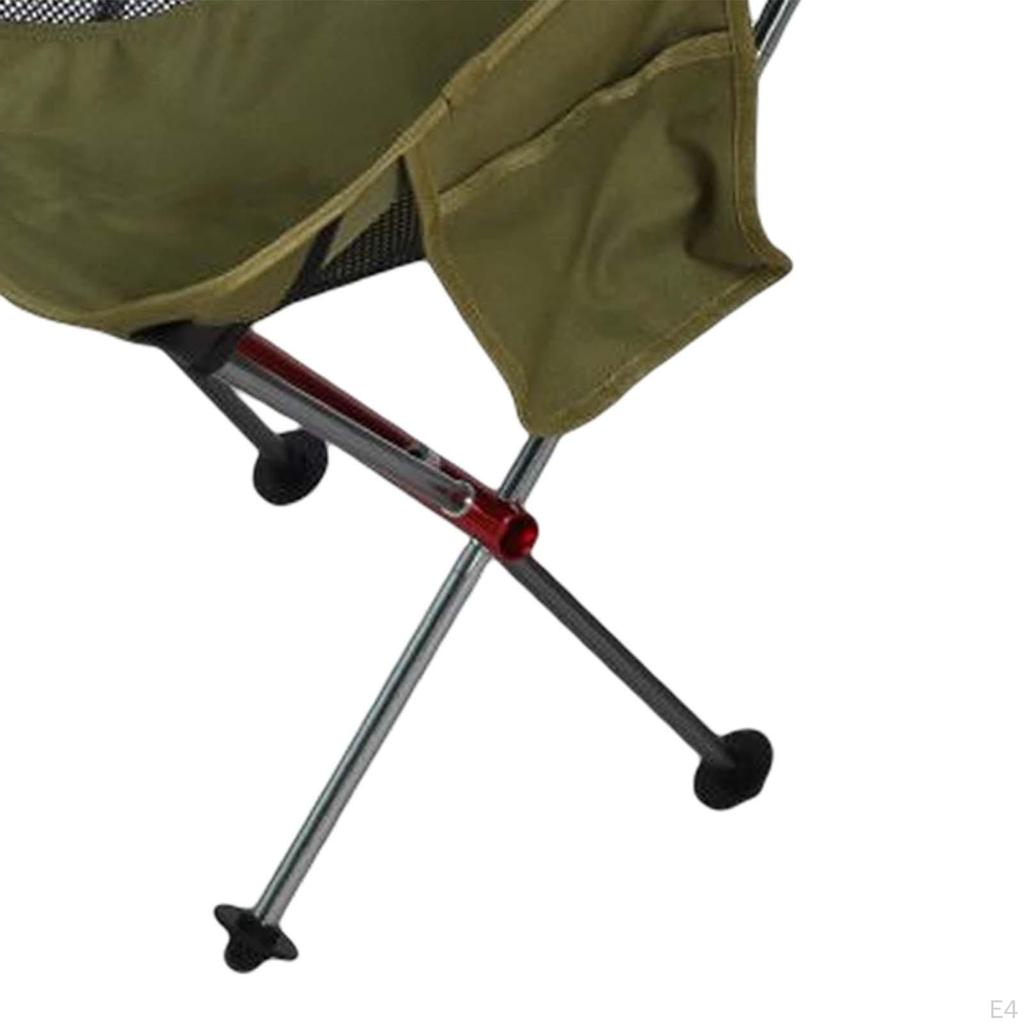 Folding Camping Chair Compact 250lbs Backrest Stool for Outdoor Backpacking
