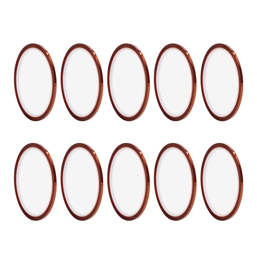 10 Rolls Sublimation Heat Resistant Tape PI High Temperature Transfer Press 33meter Long
