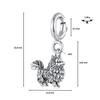 Silver Pendant with a Pomeranian Spitz Dog Breed, Silver 925 Beads