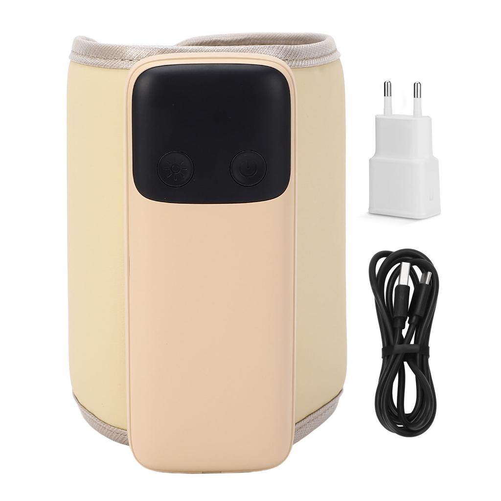 Baby Bottle Warmer Rapid Heating 48H Long Lasting 6000mAh PU Leather Portable Night Light Multipurpo