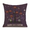 Halloween Linen Pillow Cover Printed Pillow Cover