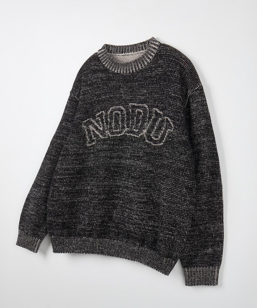 NODU Logo Ring Round Knit [Black]