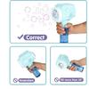 Automatic Bubble Guns with Light, Zealous 2pc High Output Bubble Machines with Bubble Solution & Bubble Concentrate,Handheld Battery Operated Bubble